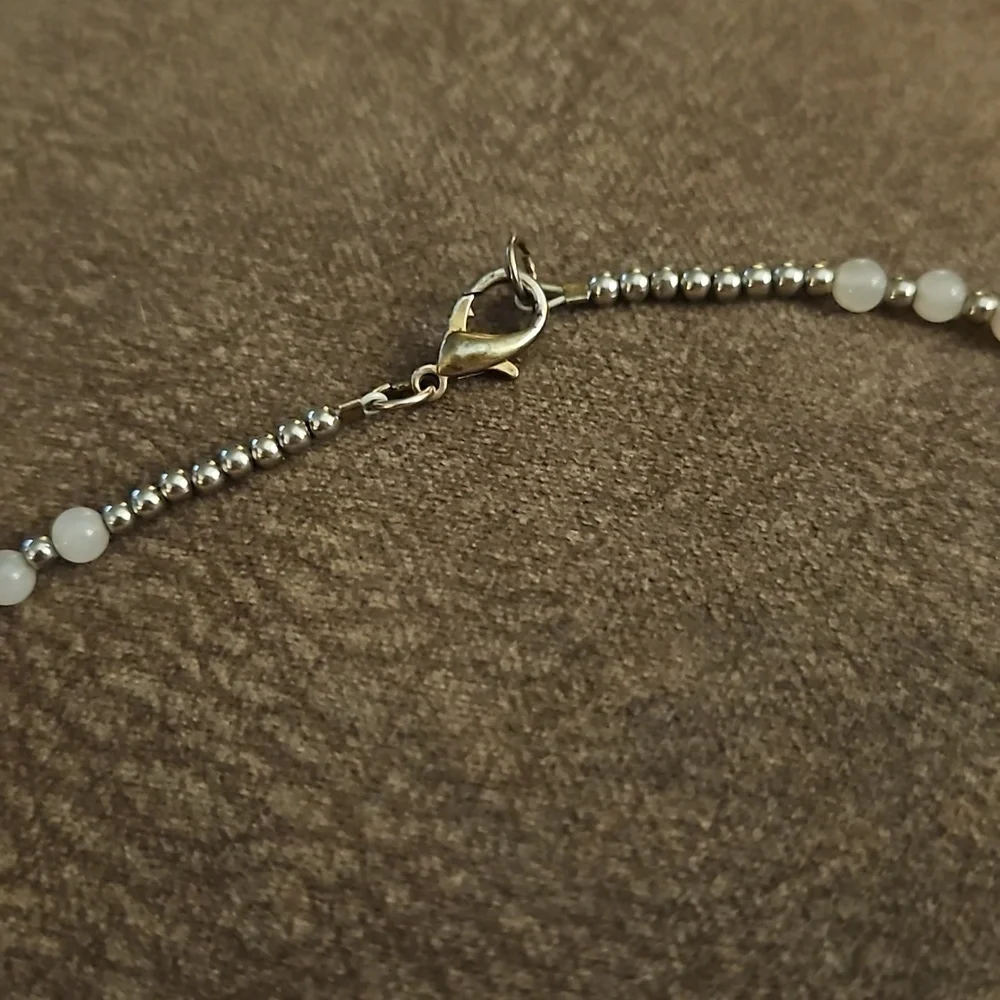 HANDMADE Rose Quartz Beaded Necklace - Picture 5 of 6